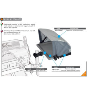 Piatto MK4 ABS CAPPOTTINA (d.36mm - 35x25cm)